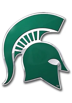 Sports Licensing Solutions Michigan State Spartans Aluminum Color Car Emblem - Green