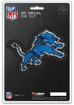Sports Licensing Solutions Detroit Lions 5x7 inch 3D Auto Decal - Blue