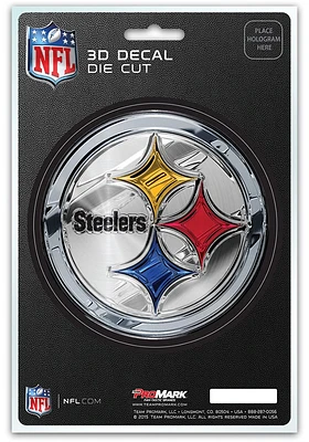 Sports Licensing Solutions Pittsburgh Steelers 5x7 inch 3D Auto Decal - Black