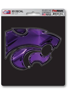 Sports Licensing Solutions K-State Wildcats 5x7 inch 3D Auto Decal - Purple