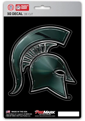 Sports Licensing Solutions Michigan State Spartans 5x7.5 3D Auto Decal - Green