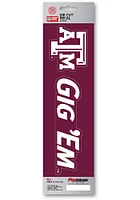 Texas A&M Aggies 3x12 Slogan Auto Decal - Maroon