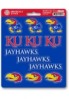 Sports Licensing Solutions Kansas Jayhawks 12pk Mini Auto Decal - Blue