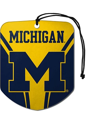 Sports Licensing Solutions Michigan Wolverines 2 Pack Shield Auto Air Fresheners - Blue