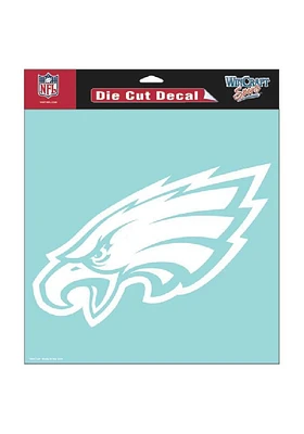 Philadelphia Eagles 8x8 White Perfect Cut Auto Decal - White