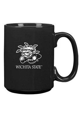Wichita State Shockers 15oz Solid Color Ceramic Mug - Black