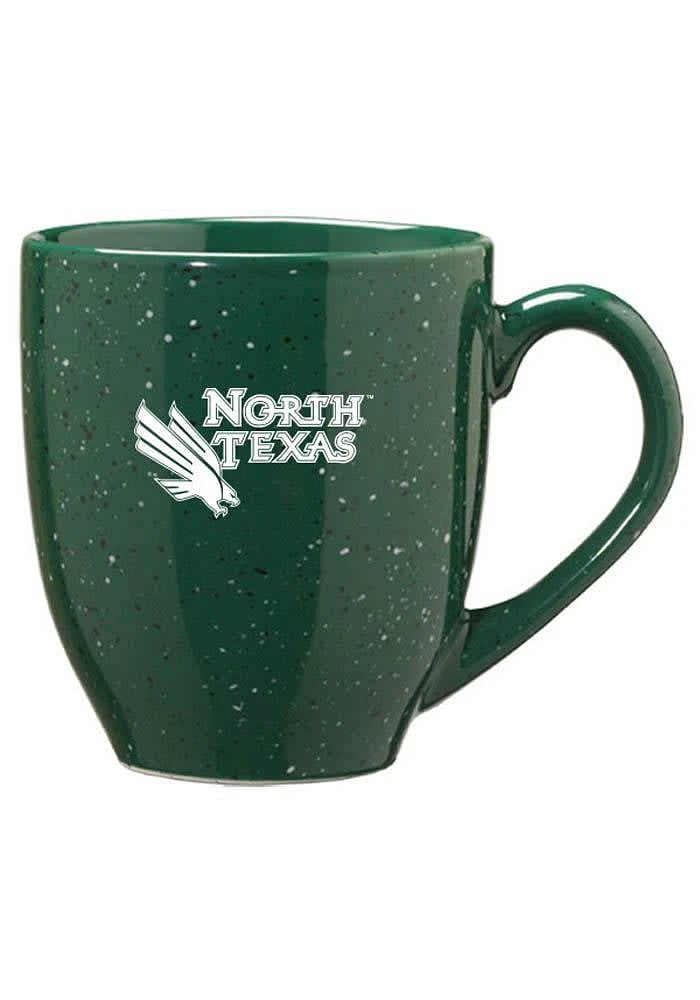 North Texas Mean Green 16oz Speckled Ceramic Mug - Green