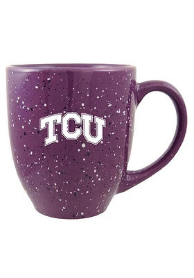 TCU Horned Frogs 16oz Speckled Ceramic Mug - Purple
