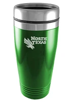 North Texas Mean Green 16oz Stainless Steel Green Travel Mug