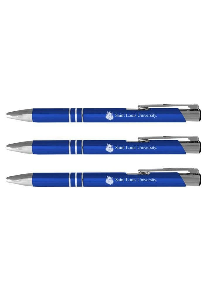 Saint Louis Billikens 3 Pack Ball Point Pen Set - Grey