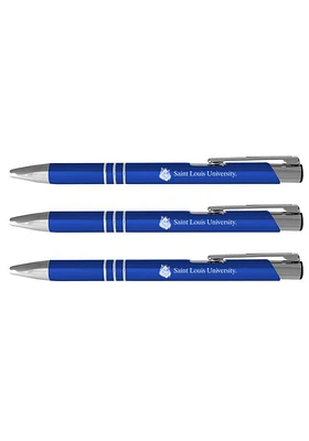 Saint Louis Billikens 3 Pack Ball Point Pen Set - Grey