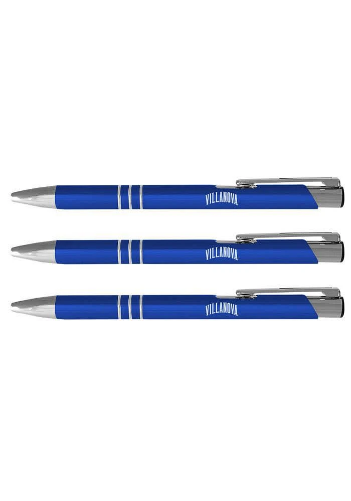 Villanova Wildcats 3 Pack Ball Point Pen Set - Grey