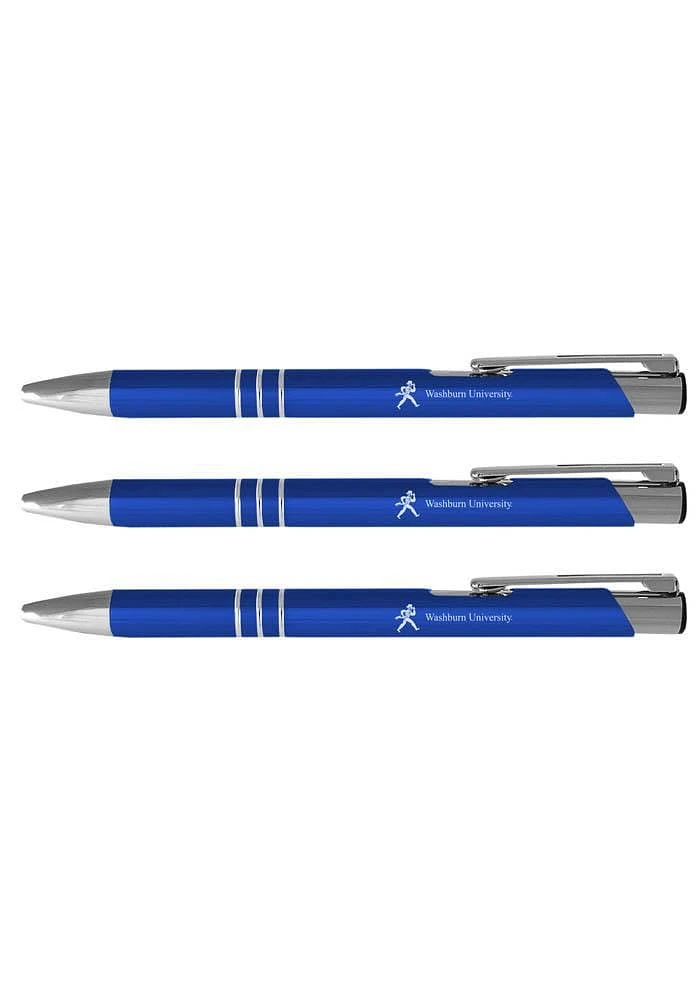 Washburn Ichabods 3 Pack Ball Point Pen Set - Grey