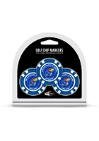 Kansas Jayhawks 3pk Poker Chip Golf Ball Marker