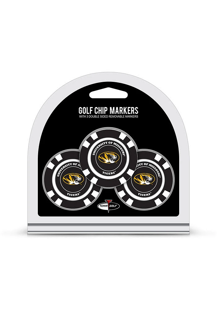 Missouri Tigers 3pk Poker Chip Golf Ball Marker