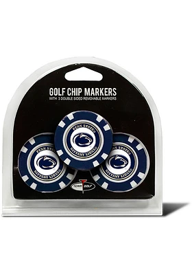 Penn State Nittany Lions 3pk Poker Chip Golf Ball Marker