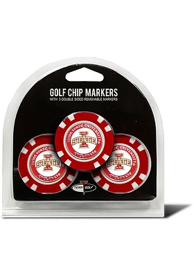Iowa State Cyclones 3 Pack Poker Chip Golf Ball Marker