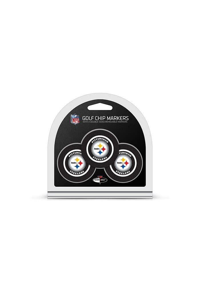 Pittsburgh Steelers 3 Pack Ball Marker Golf Ball Marker