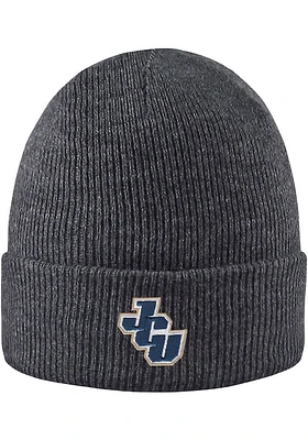LogoFit John Carroll Blue Streaks Grey Northpole Cuffed Mens Knit Hat
