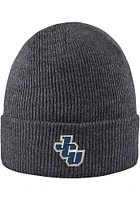 LogoFit John Carroll Blue Streaks Grey Northpole Cuffed Mens Knit Hat