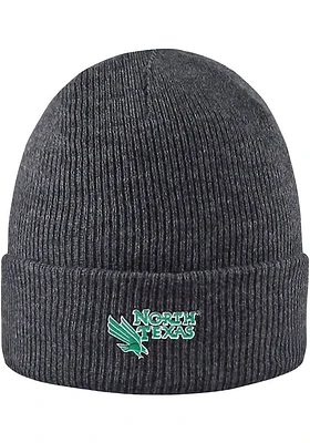 LogoFit North Texas Mean Green Grey Northpole Cuffed Mens Knit Hat