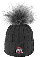 LogoFit Ohio State Buckeyes Charcoal Alps Pom Design Womens Knit Hat