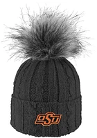 LogoFit Oklahoma State Cowboys Charcoal Alps Pom Womens Knit Hat