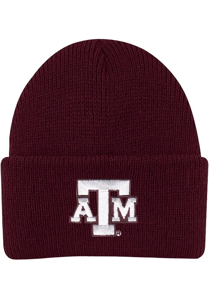 LogoFit Texas A&M Aggies Northpole Beanie Baby Knit Hat - Maroon