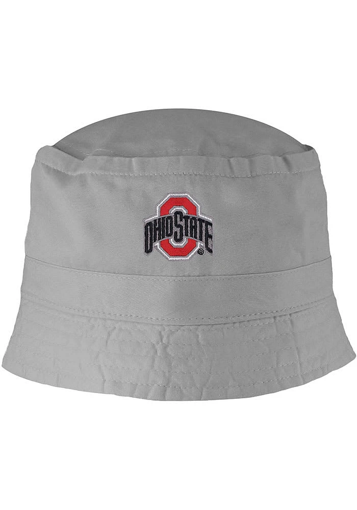 LogoFit Ohio State Buckeyes Grey Logo Youth Bucket Hat