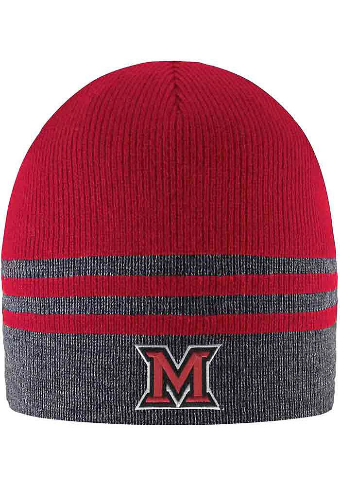 LogoFit Miami RedHawks Grey Crew Mens Knit Hat