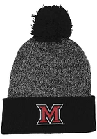 LogoFit Miami RedHawks Black Rooney Mens Knit Hat