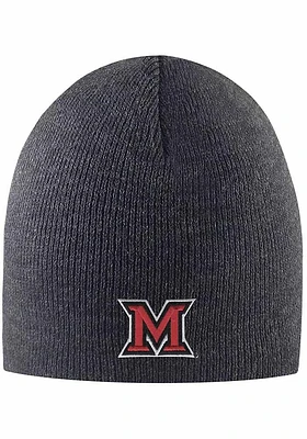 LogoFit Miami RedHawks Grey Everest Mens Knit Hat