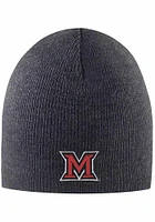 LogoFit Miami RedHawks Grey Everest Mens Knit Hat