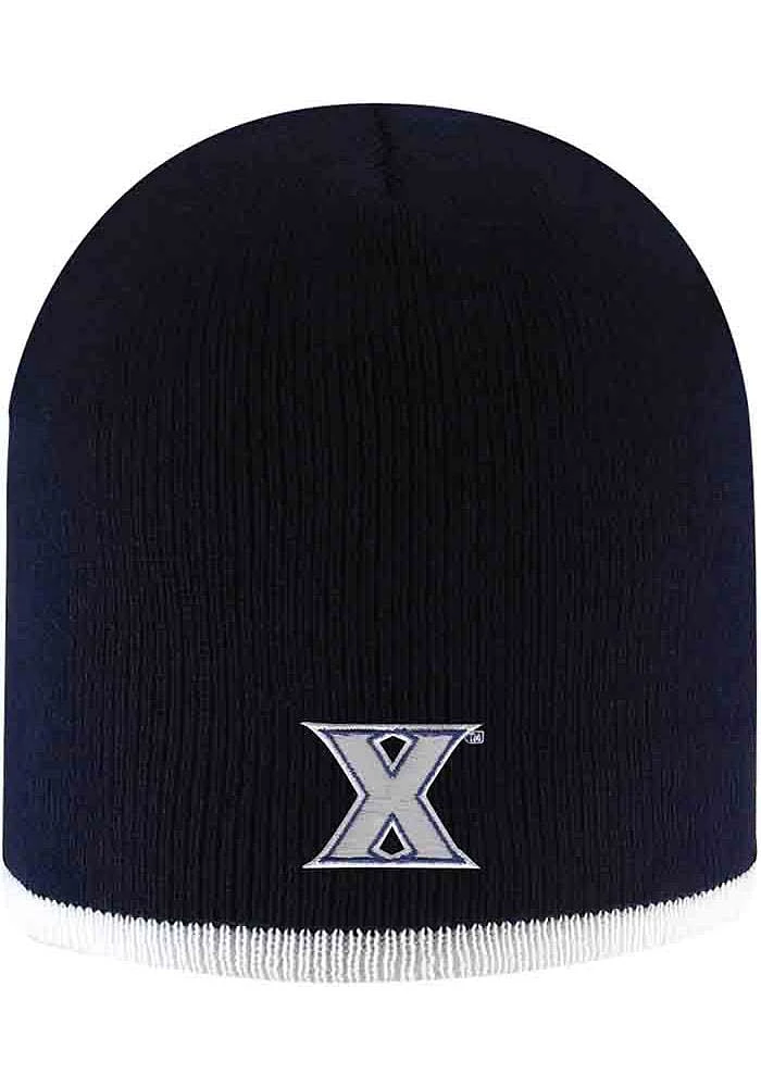 LogoFit Xavier Musketeers Blue Bright Stripe Mens Knit Hat