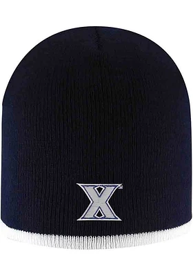 LogoFit Xavier Musketeers Blue Bright Stripe Mens Knit Hat