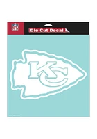 Kansas City Chiefs 8x8 White Auto Decal - White