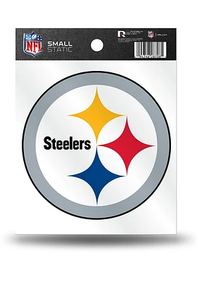 Pittsburgh Steelers Small Auto Static Cling Decal - Black