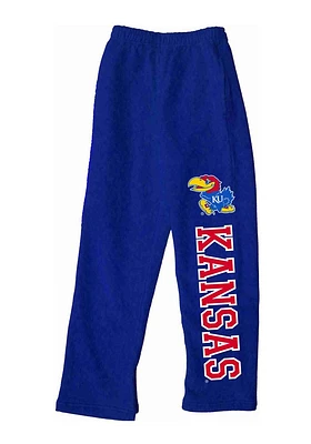 Kansas Jayhawks Toddler Blue Mascot Bottoms Sweatpants