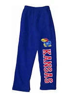 Kansas Jayhawks Toddler Blue Mascot Bottoms Sweatpants