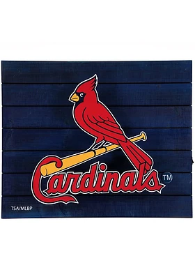 St Louis Cardinals Team Logo Sign - Red