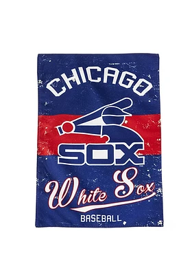 Chicago White Sox Vintage Linen Garden Flag - Blue