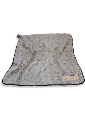 Kansas Frosty Sherpa Fleece Blanket - Grey