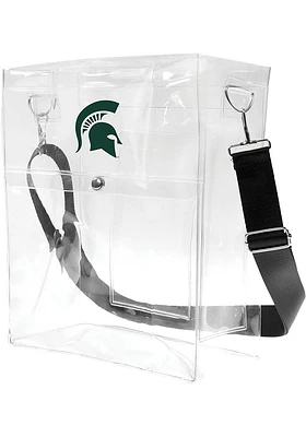 Michigan State Spartans White Stadium Approved Design Clear Bag