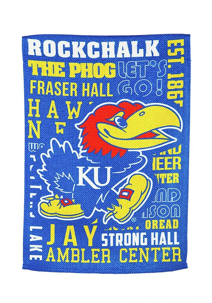 Kansas Jayhawks 28x44 inch Fan Favorite Banner - Blue