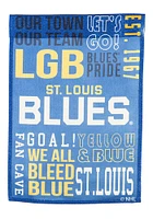 St Louis Blues 12.5x18 Fan Favorite Garden Flag - Blue