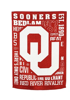 Oklahoma Sooners 12x18 inch Fan Favorite Garden Flag - Crimson