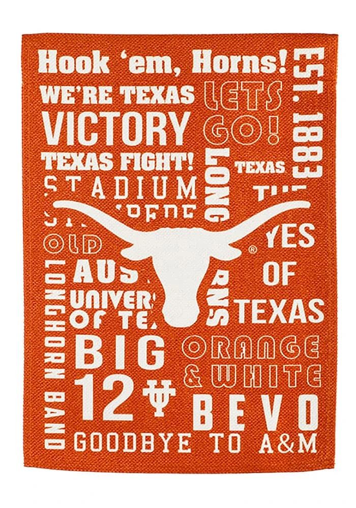 Texas Longhorns 12.5x18 Fan Favorite Garden Flag - Burnt Orange