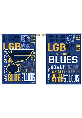 St Louis Blues Embossed Fan Fav Banner