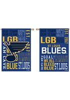 St Louis Blues Embossed Fan Fav Banner