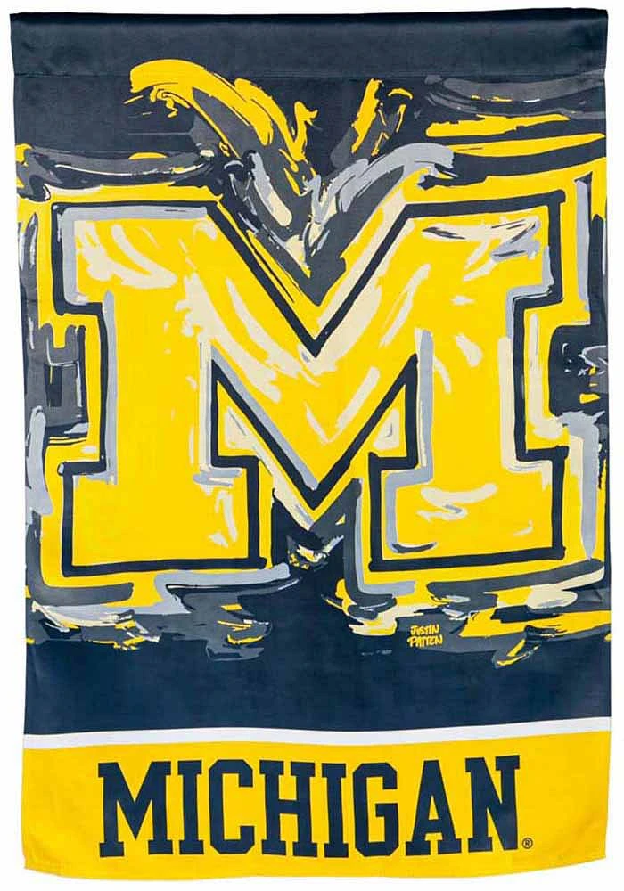 Michigan Wolverines Justin Patten Banner - Blue